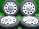 中古 ホイールタイヤ 4本セット 155/65R14 2020年製 7分山程度 中古純正 ダイハツ ムーブ コンテ 純正 スチール 14x4.5J+45 4H1...