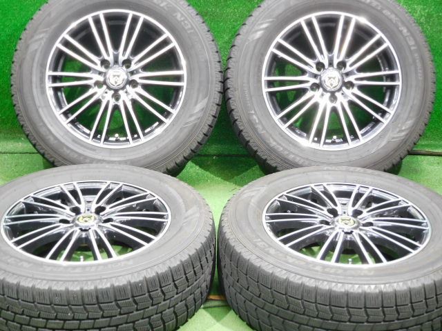 中古 ホイールタイヤ 4本セット 215/65R16 2023年製 中古社外 ライツレー 16x6.5J+38 5H114.3 新品 スタッドレス タイヤ トーヨー ウインタートランパスTX