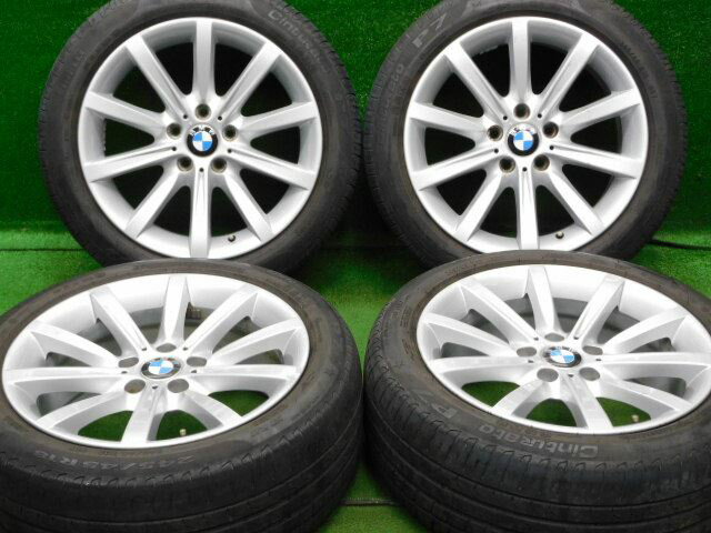 中古 ホイールタイヤ 4本セット 245/45R18 2016年製 6分山程度 中古純正 BMW 6シリーズ F06 純正 18x8J+30 5H120 中古 ラジアル タイヤ ピレリ チンチュラートP7