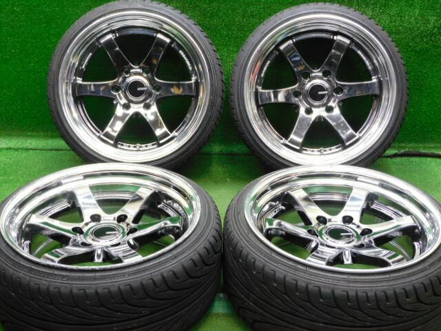 中古 ホイールタイヤ 4本セット 215/35R18 2023年製 7分山程度 中古社外 KBレーシング2 18x9J+20 6H139.7 中古 ラジアル タイヤ ケンダ KR20