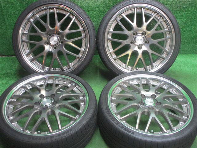 中古 ホイールタイヤ 4本セット 225/35R19 2020年製 2分山程度 中古社外 WORK ワーク ランベック LM1 19x7.5J+50 5H114.3 中古 ラジアル タイヤ インペリアル エコスポーツ2