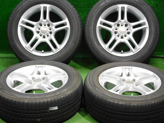 【希少 程度良好】中古 ホイールタイヤ 4本セット 215/60R16 2014年製 6分山程度 中古社外 ホクト レーシング 16x7J+40 5Hマルチ 中古 ラジアル タイヤ ヨコハマ ブルーアース RV01