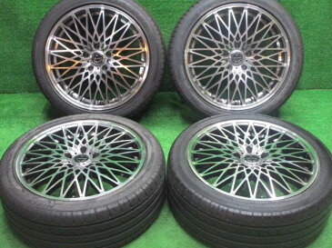 中古 ホイールタイヤ 4本セット 225/45R18 2019年製 9分山程度 中古社外 BADX ロクサーニ パヴォーネ 18x7.5J+48 5H114.3 中古 ラジアル タイヤ イエダ YDA-226