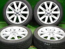 【ホイールのみ出荷可】中古 ホイールタイヤ 4本セット 225/45R17 2017年製 6分山程度 中古純正 ワーゲン ゴルフ6 純正 17x7J+54 5H112 中古 ラジアル タイヤ ダンロップ ルマン5