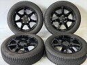 中古 ホイールタイヤ 4本セット 175/65R15 2016年製 6分山程度 中古社外 TECMAG テクマグ 15x5.5J+46 5H112 中古 スタッドレス タイヤ ブリヂストン レボGZ