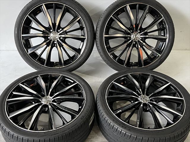 中古 ホイールタイヤ 4本セット 215/40R18 2017年製 4分山程度 中古社外 ウェッズ レオニス 18x7J+47 5H114.3 中古 ラジアル タイヤ トーヨー ナノエナジー3+