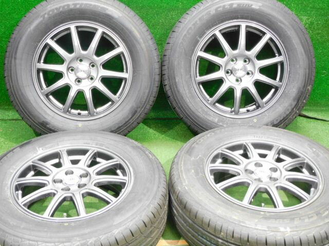 中古 ホイールタイヤ 4本セット 215/70R16 2021年製 中古社外 ロクサーニスポーツ 16x6.5J+48 5H100 新品 ラジアル タイヤ トーヨー プロクセス CL1 SUV