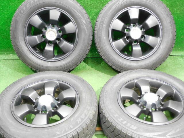 中古 ホイールタイヤ 4本セット 215/65R16 2018年製 7分山程度 中古純正 ハイラックスサーフ 純正 16x7J+30 6H139.7 中古 スタッドレス タイヤ ブリジストン VRX