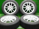 中古 ホイールタイヤ 4本セット 195/60R16 2017年製 8分山程度 中古純正 ニッサン セレナ 純正 16x6.5J+45 5H114.3 中古 スタッドレス タイヤ ミシュラン X-ICE