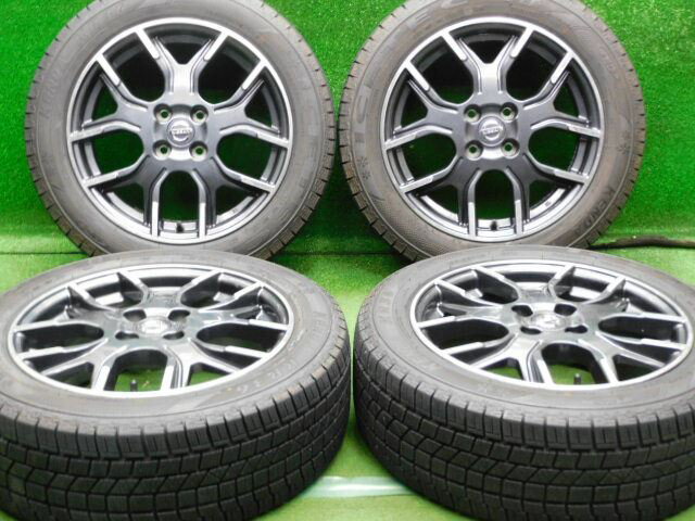 中古 ホイールタイヤ 4本セット 195/55R16 2021年製 9分山程度 中古純正 ニッサン ノート ニスモ 純正 16x6.5J+45 4H100 中古 スタッドレス タイヤ ケンダ KR36