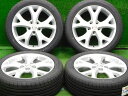 中古 ホイールタイヤ 4本セット 205/50R17 2023年製 中古純正 マツダ アクセラスポーツ純正 17x6.5J+52.5 5H114.3 新品 ラジアル タイヤ ブラックアロー P15