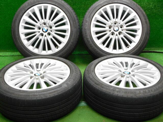 中古 ホイールタイヤ 4本セット 205/55R17 2015年製 6分山程度 中古純正 BMW 2シリーズ F45 F46 純正 マルチスポーク スタイリング481 17x7.5J+54 5H112 中古 ラジアル タイヤ グッドイヤー エフィシェントグリップ