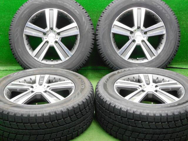 中古 ホイールタイヤ 4本セット 265/60R18 2018年製 8分山程度 中古社外 ユーロプレミアム ヴェルナー 18x7.5J+63 5H130 中古 スタッドレス タイヤ トーヨー オブザーブ Gsi-S