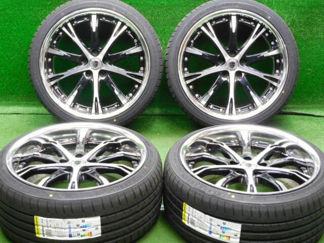 中古 ホイールタイヤ 4本セット 235/35R19 2023年製 中古社外 WORK シュバートSC4 19x8.5J+35 5H114.3 新品 ラジアル タイヤ ブラックアロー SPORT macro DaRT P15