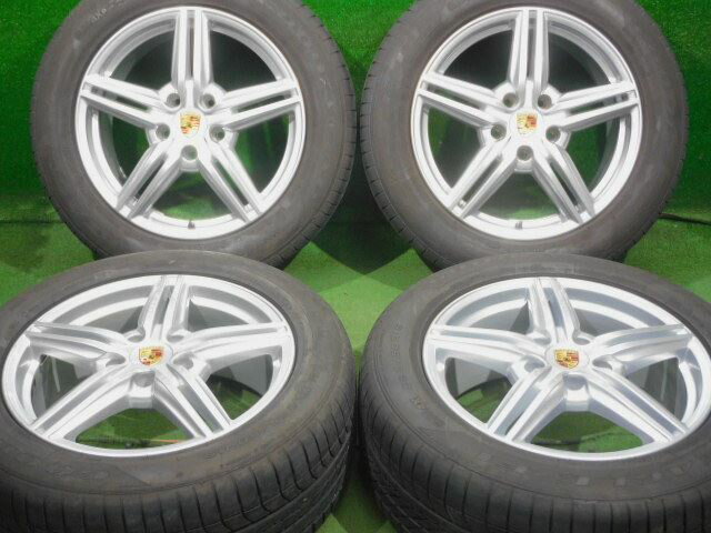 中古 ホイールタイヤ 4本セット 265/50R19 2014年製 4分山程度 中古純正 ポルシェ 958 カイエン 純正 19x8.5J+59 5H130 中古 ラジアル タイヤ グッドイヤー イーグル F1