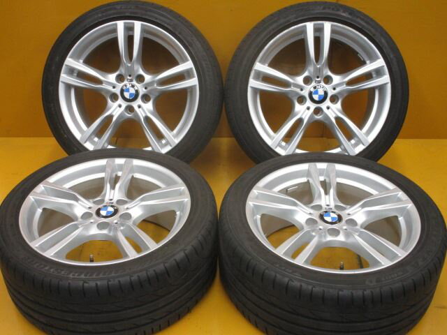 中古 ホイールタイヤ 4本セット 225/45R18 2016年製 2分山程度 中古純正 BMW 3シリーズ Mスポーツ純正 18x8J+34 5H120 中古 ラジアル タイヤ ブリヂストン ポテンザ S001 RFT