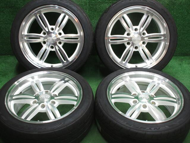 中古 ホイールタイヤ 4本セット 225/45R18 2020年製 5分山程度 中古社外 バッドラッカー 415 18x8J+35 6H139.7 中古 ラジアル タイヤ ニットー NT555 G2