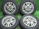 中古 ホイールタイヤ 4本セット 195/65R15 2023年製 中古純正 トヨタ純正 エスクァイア 15x6J+50 5H114.3 新品 スタッドレス タイヤ TOYO ギズ