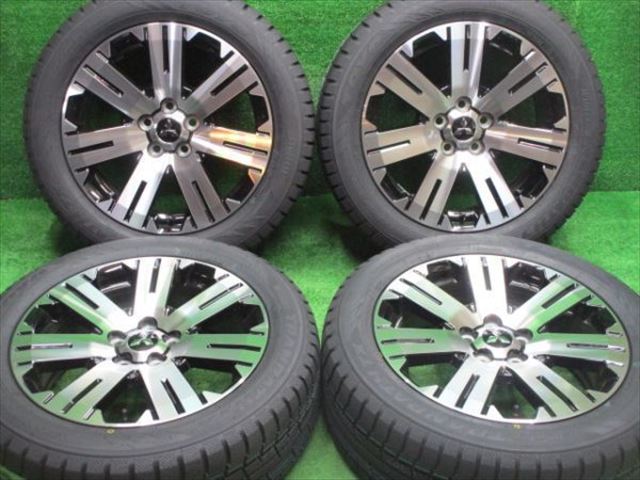 中古 ホイールタイヤ 4本セット 225/55R18 2023年製 中古純正 デリカ 純正 D:5 18x7J+38 5H114.3 新品 スタッドレス タイヤ グリップマックス ICEX SUV