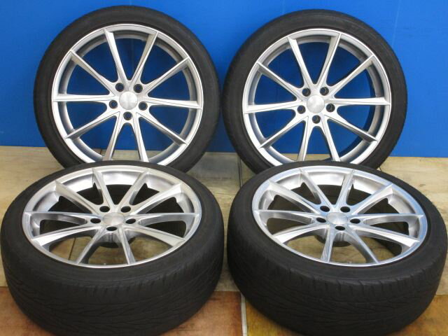 中古 ホイールタイヤ 4本セット 245/40R20 社外 Leyseen 20x8.5J+30 5H114.3 中古 ラジアル タイヤ 特選輸入タイヤ