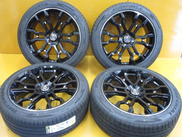 中古 ホイールタイヤ 4本セット 245/45R20 2021年製 中古社外 RAYS HFULLCROSS 20x8.5J+45 5H114.3 新品 ラジアル タイヤ インペリアル エコスポーツ2