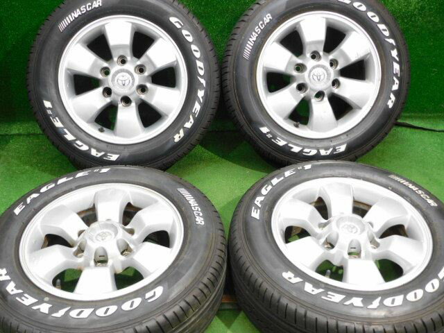 中古 ホイールタイヤ 4本セット 215/65R16 2021年製 9分山程度 中古純正 バリ溝 ハイラックスサーフ 純正 16x7J+30 6H139.7 中古 スタッドレス タイヤ グッドイヤー ナスカー