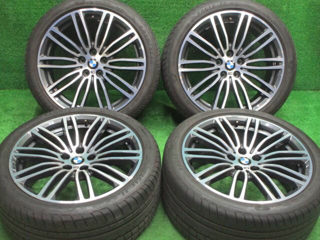 中古 ホイールタイヤ 4本セット 245/40R19 2018年製 4分山程度 中古純正 BMW 5シリーズ 純正 Mスポーツ 19x8J+30 5H112 中古 ラジアル タイヤ グッドイヤー イーグルF1 ☆