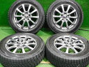 中古 ホイールタイヤ 4本セット 195/65R15 2018年製 8分山程度 中古社外 マナレイスポーツ 15x6J+50 5H114.3 中古 スタッドレス タイヤ ノーストレック　N31