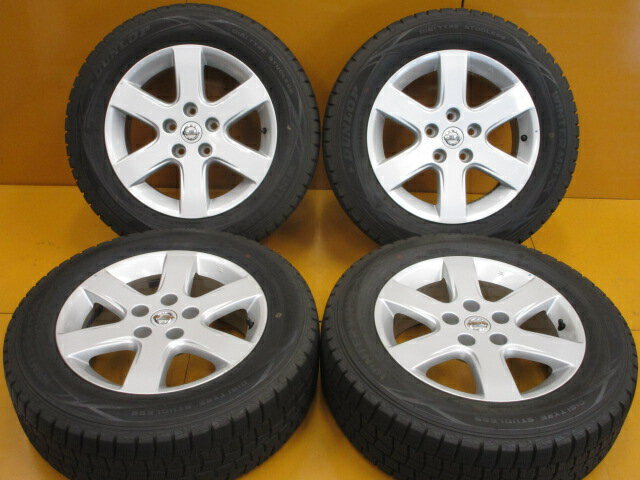 中古 ホイールタイヤ 4本セット 205/65R16 純正 日産 V35スカイライン 純正 16x6.5J+40 5H114.3 中古 ラジアル タイヤ 特選輸入タイヤ