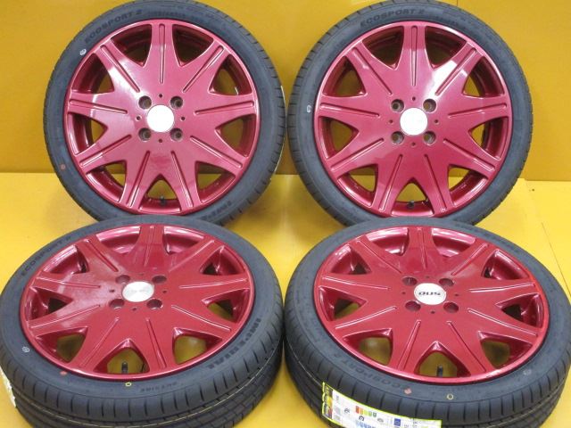 中古 ホイールタイヤ 4本セット 165/45R16 2021年製 中古社外 DOS 16x5.5J+45 4H100 新品 ラジアル タイヤ インペリアル