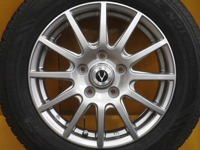 中古ホイールタイヤ4本セット185/65R152017年製7分山程度中古社外ハートボイスバトラ15x6J+535H114.3中古スタッドレスタイヤオートバックスノーストレックN3i