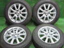 中古 ホイールタイヤ 4本セット 165/70R14 2019年製 8分山程度 中古社外 V.E.X 14x5.5J+38 4H100 中古 スタッドレス タイヤ グッドイヤー アイスナビ 6