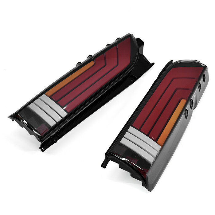 ★16156 HELIOS ヘリオス 200系 ハイエース LED フル ビーム テール ランプ スモーク×レッドファイバー 左右 1型 2型 3型 4型 5型 6型 標準 ワイド 同梱不可