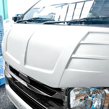 ◆00209 HELIOS 200系 ハイエース 標準 FRP バッド フェイス ダクト ボンネット 未塗装品 新品 1型 2型 3型 4型 5型 6型 同梱不可