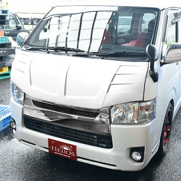 ◆00209 HELIOS 200系 ハイエース 標準 FRP バッド フェイス ダクト ボンネット 未塗装品 新品 1型 2型 3型 4型 5型 6型 同梱不可