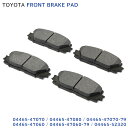 アクア NHP10 フロント ブレーキパッド 左右 4枚 セット 互換品 04465-47070 04465-47080 04465-47060 等 新品 トヨタ ブレーキ パッド 修理 交換 メンテナンス