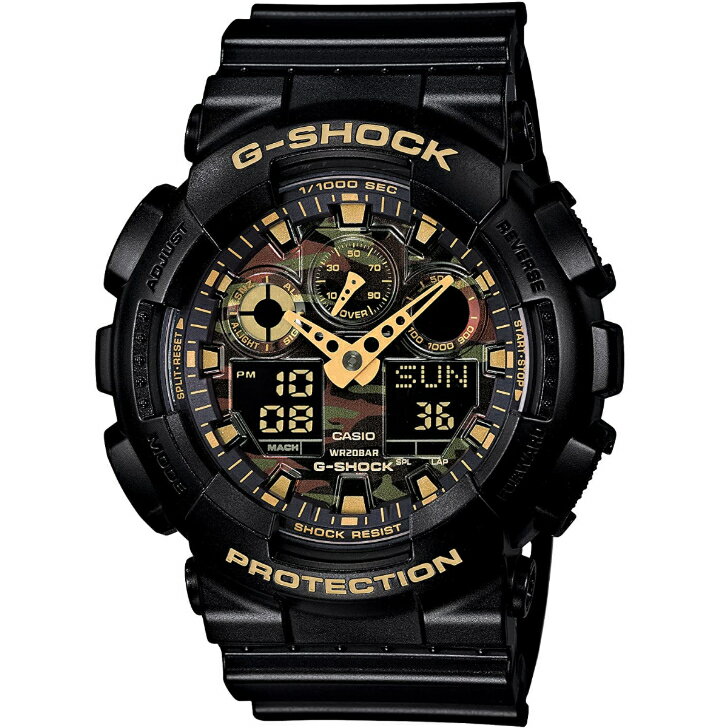 【カシオ】カシオ ジーショック CASIO G-SHOCK Camouflage Dialシリーズ 腕時計 デジアナ GA-100CF-1A9JF メンズ 樹脂ベルト