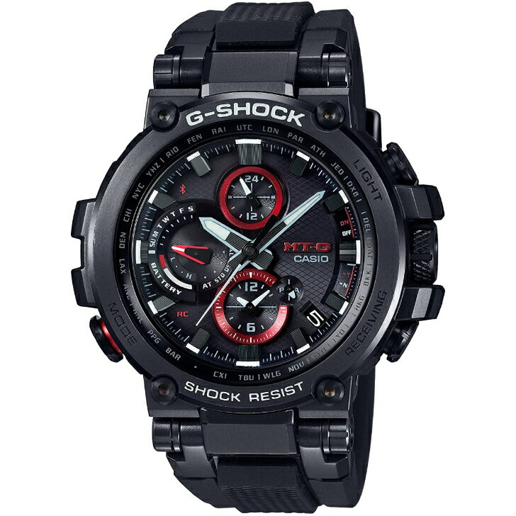 【カシオ】カシオ ジーショック CASIO G-SHOCK MT-G Bluetooth搭載 MTG-B1000B-1AJF タフ・ソーラー電波時計　樹脂ベルト