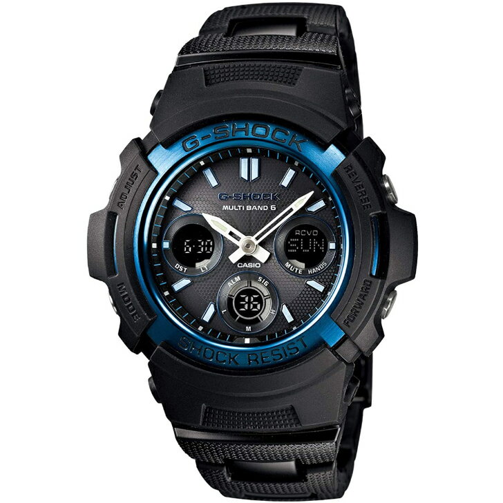 【国内正規品】【カシオ】カシオ ジーショック CASIO G-SHOCK AWG-M100BC-2AJF タフ・ソーラー電波時計 BLACK/BLUEシリーズ メンズ