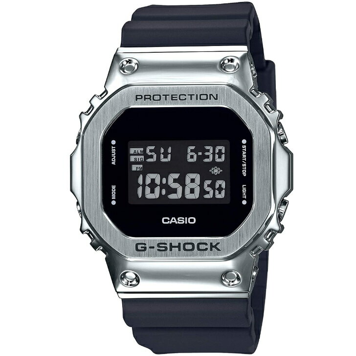 【カシオ】カシオ ジーショック CASIO G-SHOCK メタルカバード GM-5600-1JF デジタル メンズ 樹脂ベルト