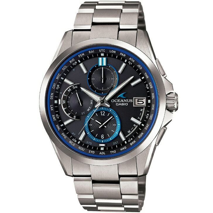 オシアナス 腕時計（メンズ） 【カシオ】カシオ オシアナス CASIO OCEANUS CLASSIC OCW-T2600-1AJF タフ・ソーラー電波時計 メンズ チタンバンド（三ツ折ブレスレットタイプ）