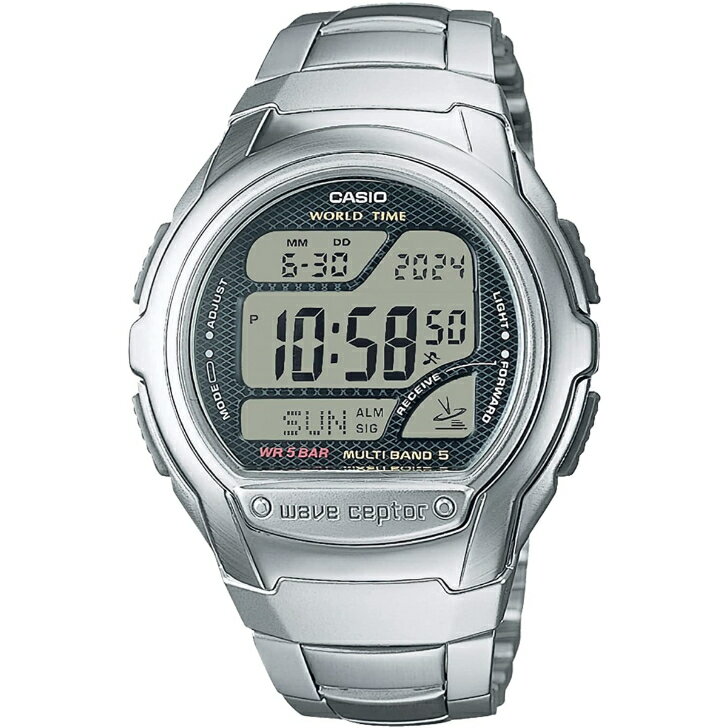 【カシオ】カシオ ウェーブセプターCASIO WAVECEPTOR MULTIBAND5 WV-58RD-1AJF メンズ　ステンレスバンド