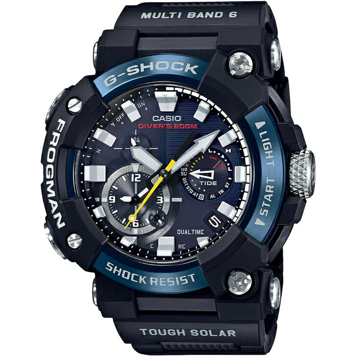 【カシオ】カシオ ジーショック CASIO G-SHOCK FROGMAN Bluetooth搭載 電波ソーラー カーボンコアガード構造 GWF-A1000C-1AJF メンズ ブラック 樹脂ベルト