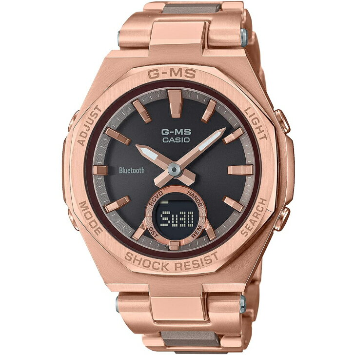 【カシオ】カシオ ベビージー CASIO Baby-G G-MS Bluetooth登載 MSG-B100CG-5AJF コンポジットバンド（メタル×樹脂）