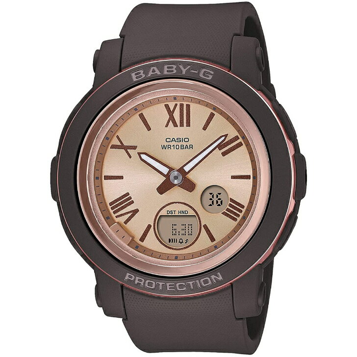 RADO - 【カシオ】カシオ ベビージー CASIO Baby-G イルミネータータイプ（高輝度なライト） BGA-290-5AJF レディース ブラウン 樹脂ベルト