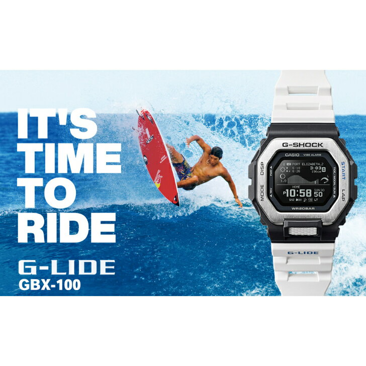 国内正規品【カシオ】カシオ ジーショック CASIO G-SHOCK G-LIDE GBX-100NS-1JF メンズ ブラック 樹脂バンド