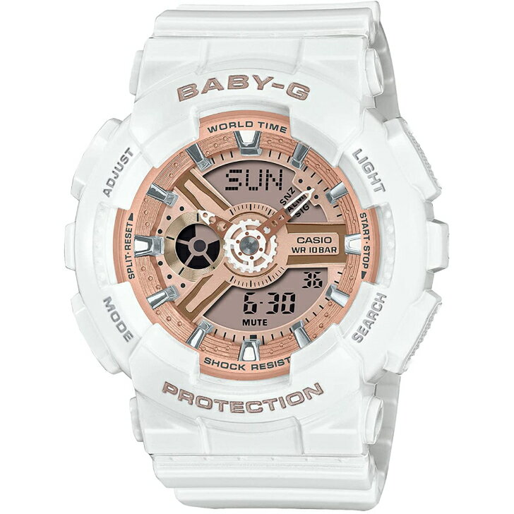 【国内正規品】[カシオ] 腕時計CASIO Baby-G カシオ ベビージー BA-110X-7A1JF レディース ホワイト