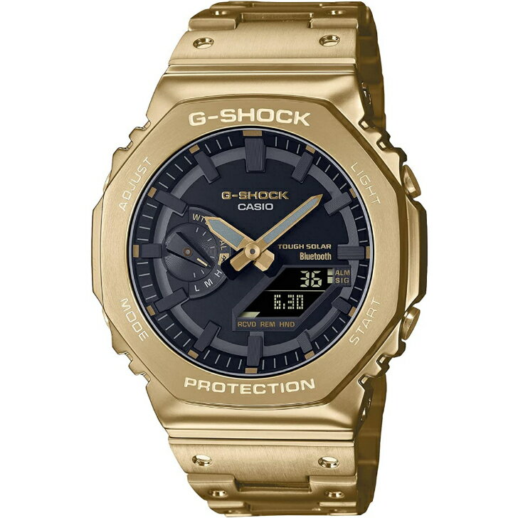 【国内正規品】[カシオ] 腕時計CASIO G-SHOCK カシオ ジーショック スマートフォンリンク Bluetooth 搭載 フルメタル ソーラー GM-B2100GD-9AJF メンズ ゴールド