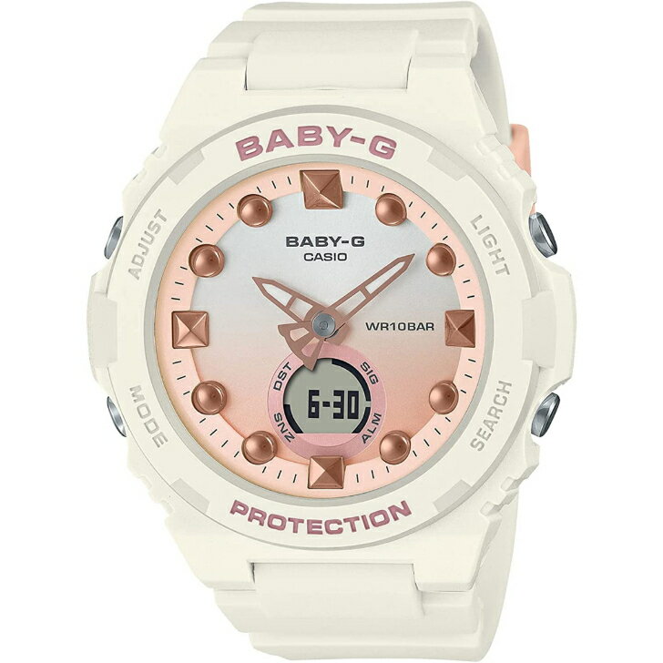【国内正規品】[カシオ] 腕時計 CASIO Baby-G カシオ ベビージー BGA-320-7A1JF レディース サンドホワイト