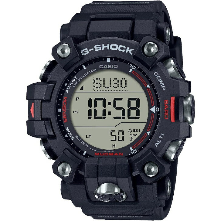 【国内正規品】[カシオ] 腕時計 CASIO G-SHOCK カシオ ジーショック MUDMAN 電波ソーラー バイオマスプラスチック採用 GW-9500-1JF メンズ ブラック